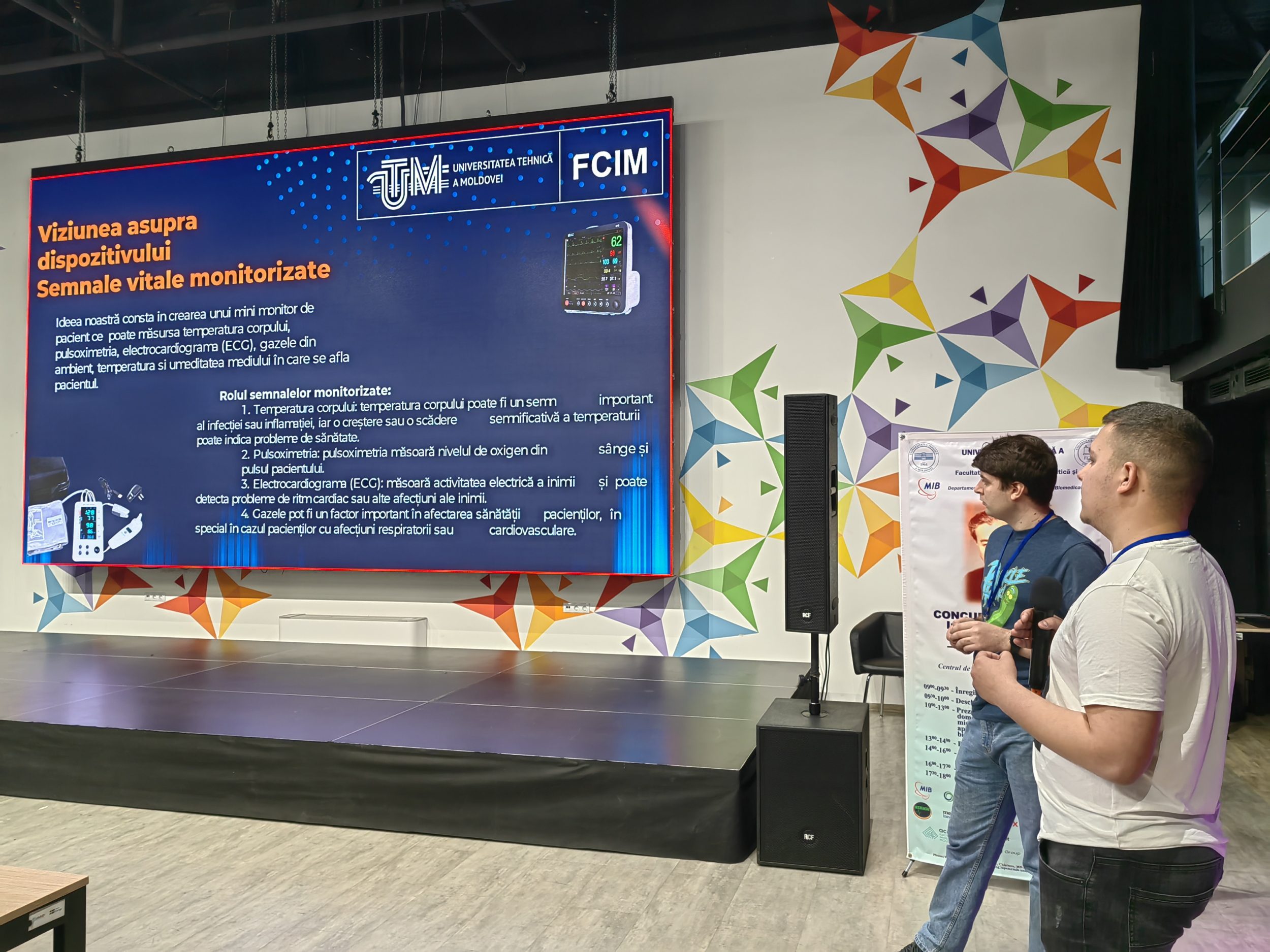 Demonstrating the DevHealth prototype to the jury at Tekwill